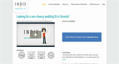 Desktop Screenshot of indieweddingdj.com