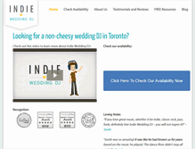 Tablet Screenshot of indieweddingdj.com